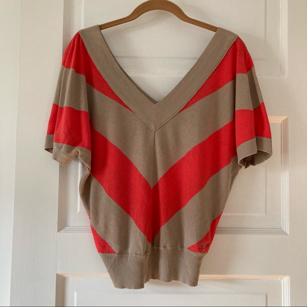Y2K Diesel Short Sleeve V-Neck Sweater